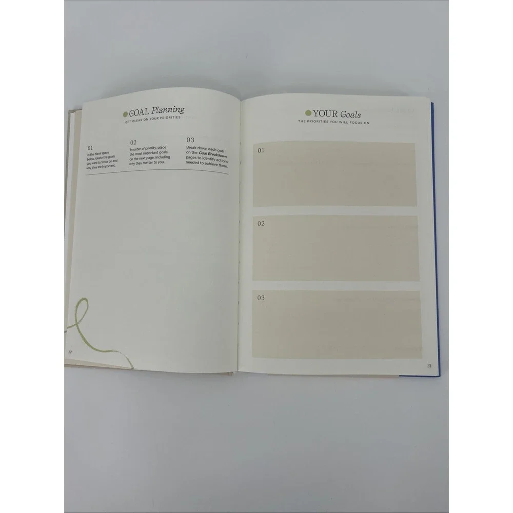 Papier Productivity Planner Start Fresh Every Day Blue Hardcover 16 Week Undated